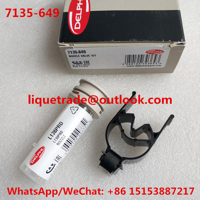 China DELPHI Genuine repair kits 7135-649 (include nozzle L138PRD + valve 28538389 ) Overhaul kits 7135 649 , 7135649 supplier