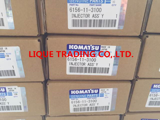 China DENSO common rail injector 6156-11-3100 , 6156113100 , 095000-0800 , 095000-0801 for KOMATSU supplier