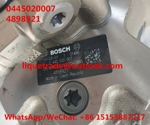 China BOSCH Fuel Pump 0445020007, 0 445 020 007 for Cummins  4898921, IVECO 5801382396 supplier