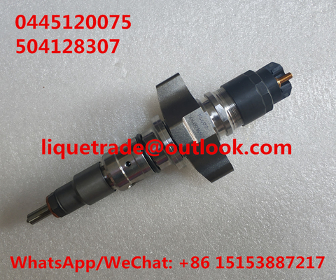 China BOSCH Common Rail Injector 0445120075 , 0 445 120 075 for IVECO 504128307, CASE NEW HOLLAND 2855135 supplier