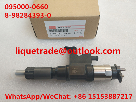 China DENSO Genuine &amp; New injector 095000-0660 for ISUZU 4HK1, 6HK1 8982843930, 8-98284393-0, 8982843931 supplier