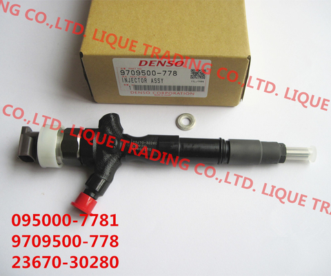 China DENSO Original Common Rail Injector 095000-7780 , 095000-7781 , 9709500-778 for TOYOTA 23670-30280 supplier