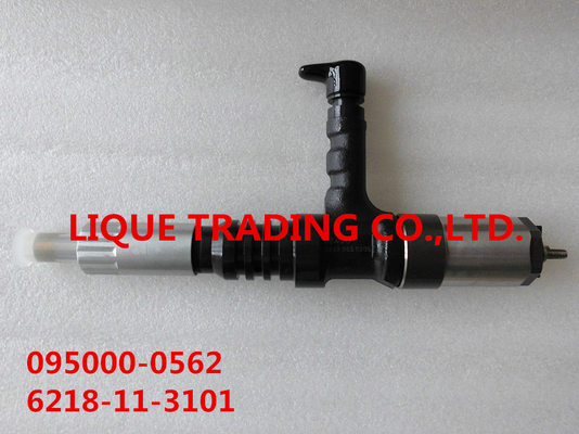 China DENSO Common Rail Injector 095000-0560 , 095000-0562 for KOMATSU 6218-11-3100 6218-11-3101 supplier