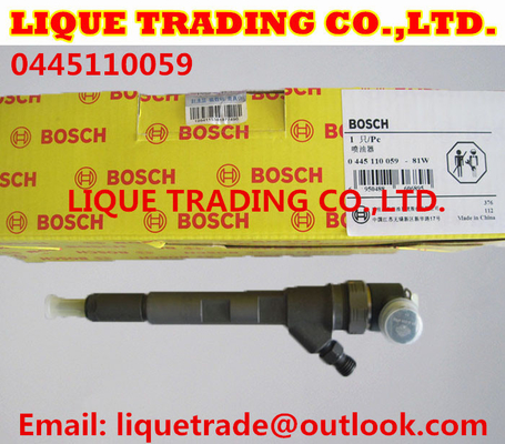 China 0445110059 genuine common rail injector 0 445 110 059 for Chrysler/ JEEP / JME / LDV GROUP LIMITED supplier