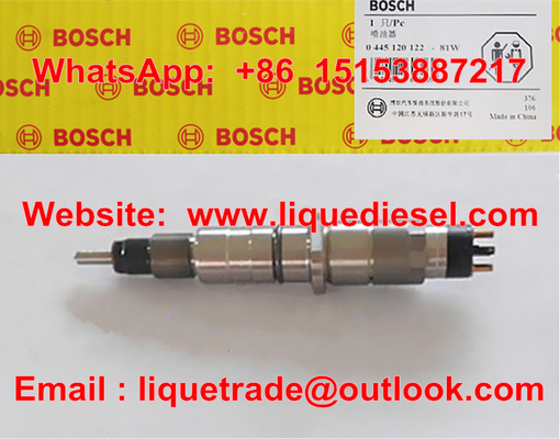 China BOSCH original injector 0445120122,0 445 120 122,4942359 Fit ISLE DCEC,nozzle 0433172045 DLLA144P1707 valve F00RJ01941 supplier