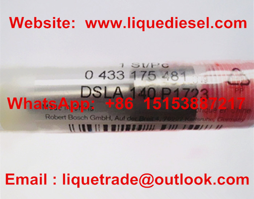 China DSLA140P1723, 0433175481 Genuine and New Common rail fuel nozzle DSLA140P1723, 0433175481 for 0445120123, 4937065 supplier