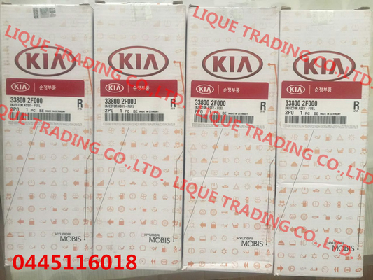 China BOSCH original and New Piezo common rail injector 33800-2F000 , 338002F000, 0445116017, 0445116018 , 31272690 supplier