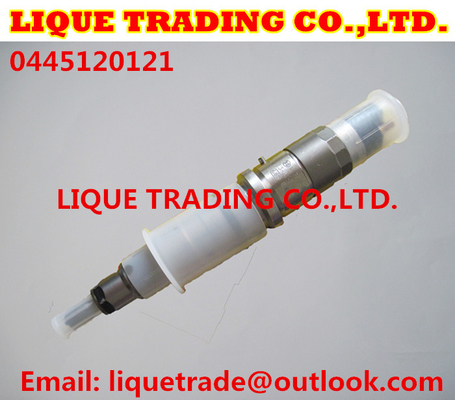 China BOSCH 0 445 120 121 Genuine Common rail injector 0445120121 / 4940640 for Cummins ISLE engine supplier