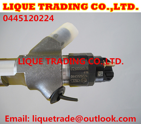 China BOSCH common rail injector 0445120224 , 0 445 120 224 , 0445120170 for WEICHAI WP10 612600080618 supplier