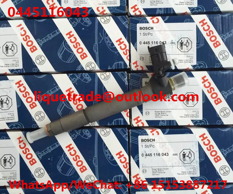 China BOSCH INJECTOR 0445116043 GENUINE Common rail injector 0 445 116 043 , 0445116043 supplier