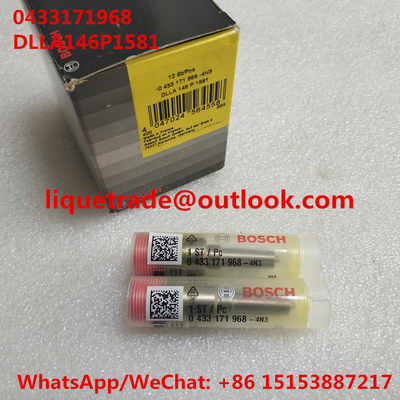 China BOSCH Genuine fuel nozzle DLLA146P1581, 0433171968 , DLLA 146 P 1581, 0 433 171 968 for 0445120067, 04290987, 20798683 supplier