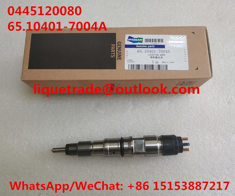 China BOSCH Common rail injector 0445120080 , 0 445 120 080 , 0445 120 080 for DAEWOO DOOSAN DL06S 65.10401-7004A supplier