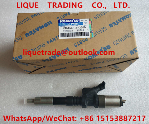 China DENSO Common Rail Injector 095000-1211 , 095000-1210, 6156-11-3300 , 6156113300 for Komatsu supplier