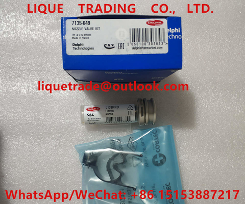 China DELPHI nozzle valve kit 7135-649 (include nozzle L138PRD + valve 9308-621C / 28538389 ) Overhaul kits 7135 649 , 7135649 supplier