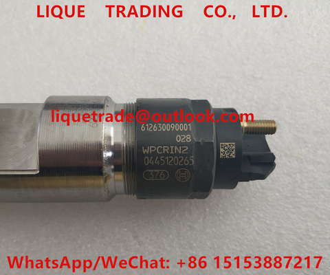 China BOSCH injector 0445120265 , 0 445 120 265 , 0445 120 265 , 445120265 , 612630090001 for WEICHAI supplier