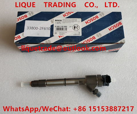 China BOSCH Common rail injector 0445110583, 0445110584 for HYUNDAI D4HB EURO 6 33800-2F610 supplier