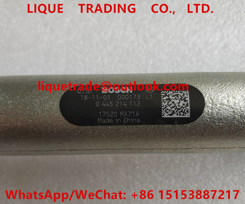 China BOSCH Common rail fuel rail 0445214112 ,  0 445 214 112 for NISSAN 17520-MA71A, 17520 MA71A supplier