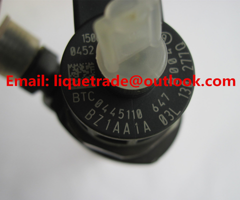 BOSCH Genuine and New Common rail injector  0445110647 for VOLKSWAGEN 03L130277J, 03L130277Q supplier