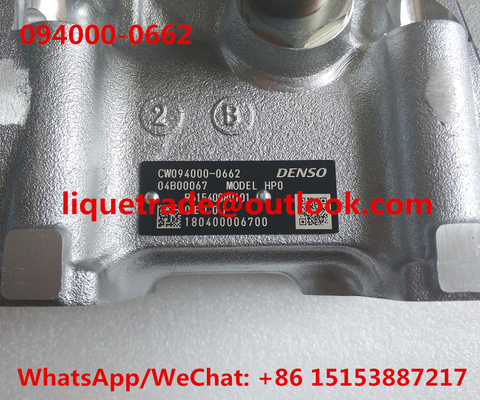 DENSO Genuine and New fuel pump 094000-0662 suit HOWO R61540080101 supplier