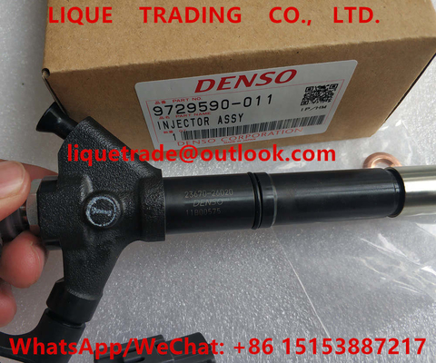 DENSO fuel injector 9729590-011, 295900-0110, for TOYOTA 23670-26020, 23670-26011, 23670-29105, 23670-0R040, 23670-0R041 supplier