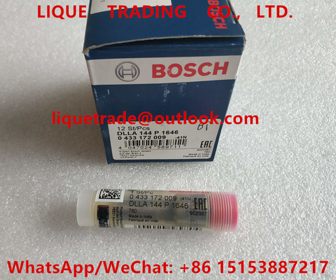 BOSCH injector nozzle 0433172009 , DLLA144P1646 , 0 433 172 009 , DLLA 144 P 1646 , 0433 172 009 , 433172009 supplier