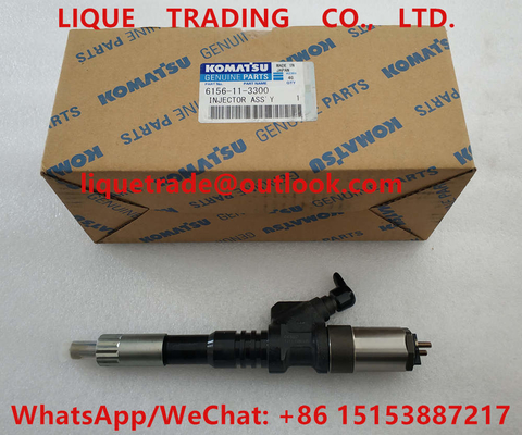 DENSO Fuel Injector 095000-1211 , 095000-1210 , 6156-11-3300 , 6156113300 for Komatsu supplier