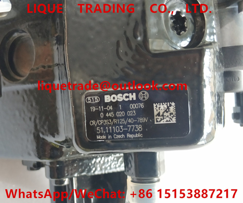 BOSCH Common rail fuel pump 0445020023, 0 445 020 023, 51.11103-7738, 51.111037738, 51111037738 supplier