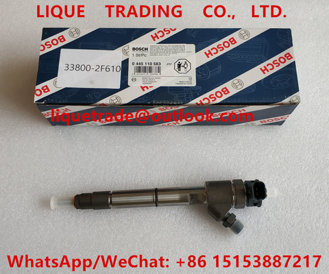 BOSCH Common rail injector 0445110583, 0445110584 for HYUNDAI D4HB EURO 6 33800-2F610 supplier