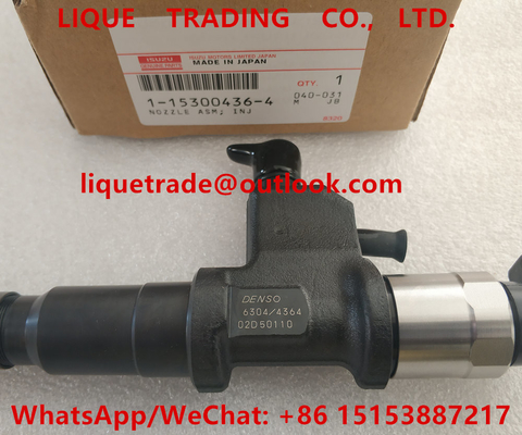 DENSO 6304/4364 Injector 095000-6304 , 095000-4364 , 1-15300436-4 , 1153004364 , 15300436 supplier