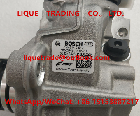 BOSCH common rail pump 0445010512 , 0 445 010 512 ,  0445 010 512 , 504342423 , CR/CP4S1/R45/20 supplier